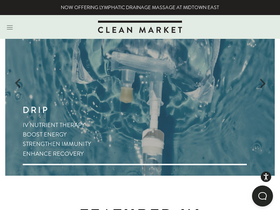 cleanmarket.com homepage screenshot