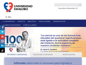 'favaloro.edu.ar' screenshot
