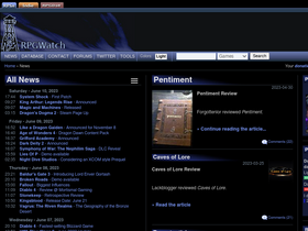 'rpgwatch.com' screenshot