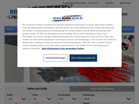 'reifen-richtig-billig.de' screenshot
