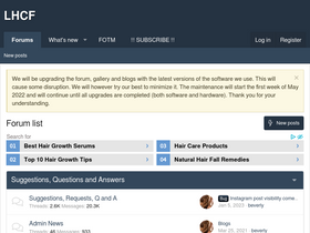 'longhaircareforum.com' screenshot