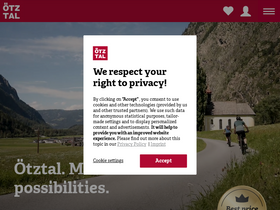 'oetztal.com' screenshot