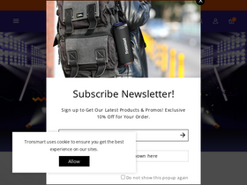 'tronsmart.com' screenshot