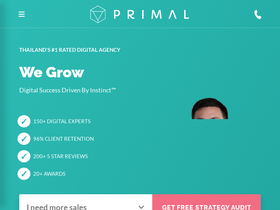 'primal.co.th' screenshot