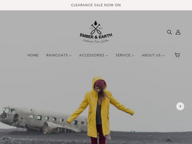 Emberandearth homepage screenshot