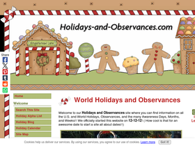 'holidays-and-observances.com' screenshot