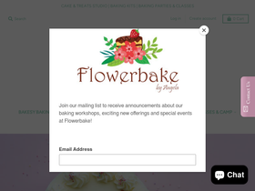 flowerbake.com homepage screenshot
