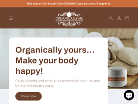 organicallymebiz.com homepage screenshot