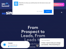 'reisift.io' screenshot