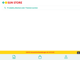 'sunstore.ch' screenshot