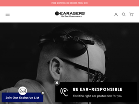 Earasers Europe  homepage screenshot