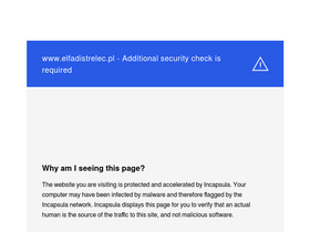 'elfadistrelec.pl' screenshot