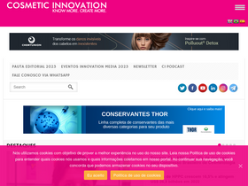 'cosmeticinnovation.com.br' screenshot