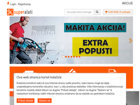 'superalati.rs' screenshot