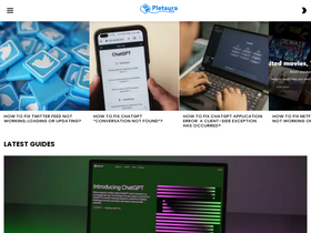 'pletaura.com' screenshot