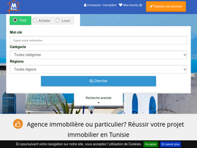 'menzili.tn' screenshot