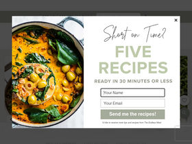 'theendlessmeal.com' screenshot