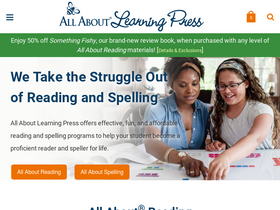 'allaboutlearningpress.com' screenshot