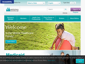 'molinahealthcare.com' screenshot