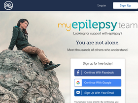 'myepilepsyteam.com' screenshot