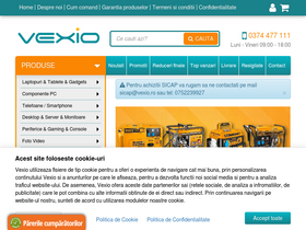 'vexio.ro' screenshot