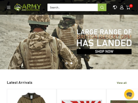 'armyandoutdoors.com' screenshot