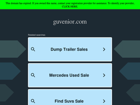 guvenior.com homepage screenshot