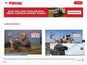 'northamericanwhitetail.com' screenshot