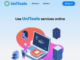 'unitools.tech' screenshot