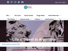 'wander-argentina.com' screenshot