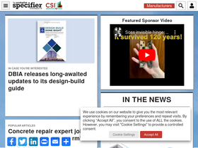 'constructionspecifier.com' screenshot