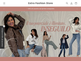 extrofashion.it homepage screenshot