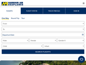 'harbourair.com' screenshot