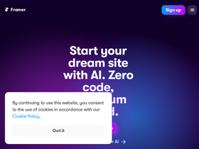 'framer.com' screenshot