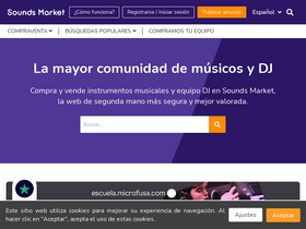 'soundsmarket.com' screenshot
