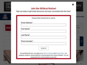 'arizonawildcats.com' screenshot