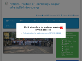 'ieeesb.nitrr.ac.in' screenshot