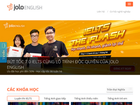'jolo.edu.vn' screenshot