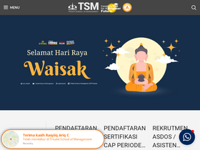 'tsm.ac.id' screenshot