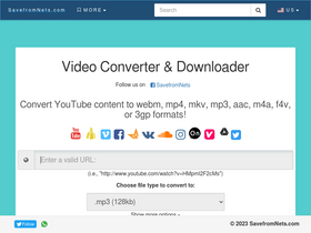 'savefromnets.com' screenshot