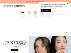 'wunderbrow.com' screenshot