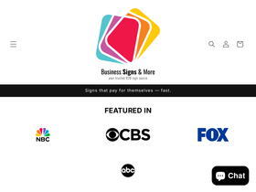 businesssignsandmore.com homepage screenshot