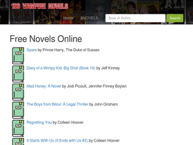 '100vampirenovels.net' screenshot