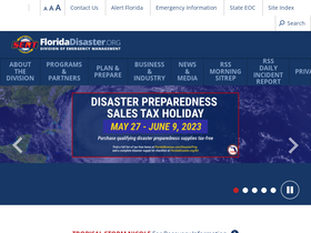 'floridadisaster.org' screenshot