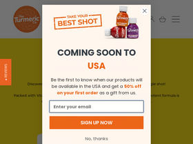 'theturmeric.co' screenshot