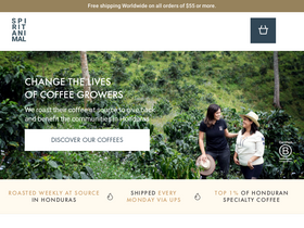 spiritanimalcoffee.com homepage screenshot