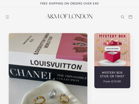 amoflondon.com homepage screenshot