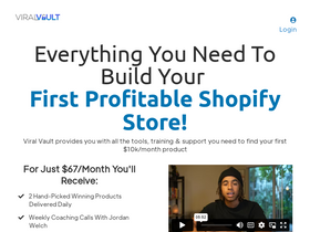 'tryviralvault.com' screenshot