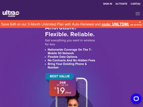 'ultramobile.com' screenshot