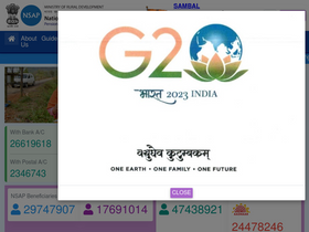 'nsap.nic.in' screenshot